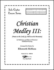 Christian Medley III: Praise to the Lord; Go,Tell It on the Mountain (CGDGAD Tuning) Guitar and Fretted sheet music cover Thumbnail